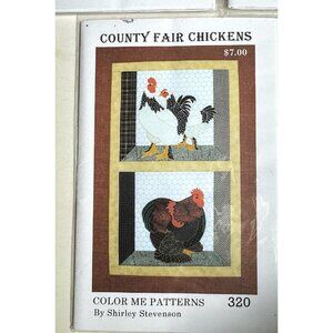 Quilt Pattern County Fair Chickens Color Me Patterns 320 by Shirley Stevenson